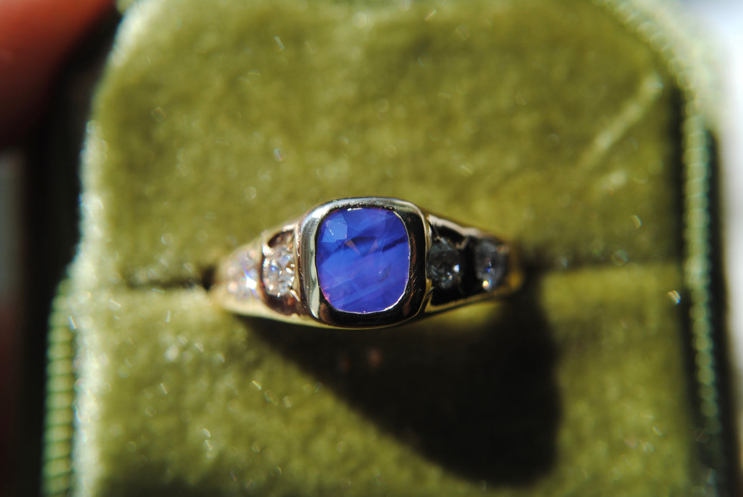 Sapphire and Diamond Ring