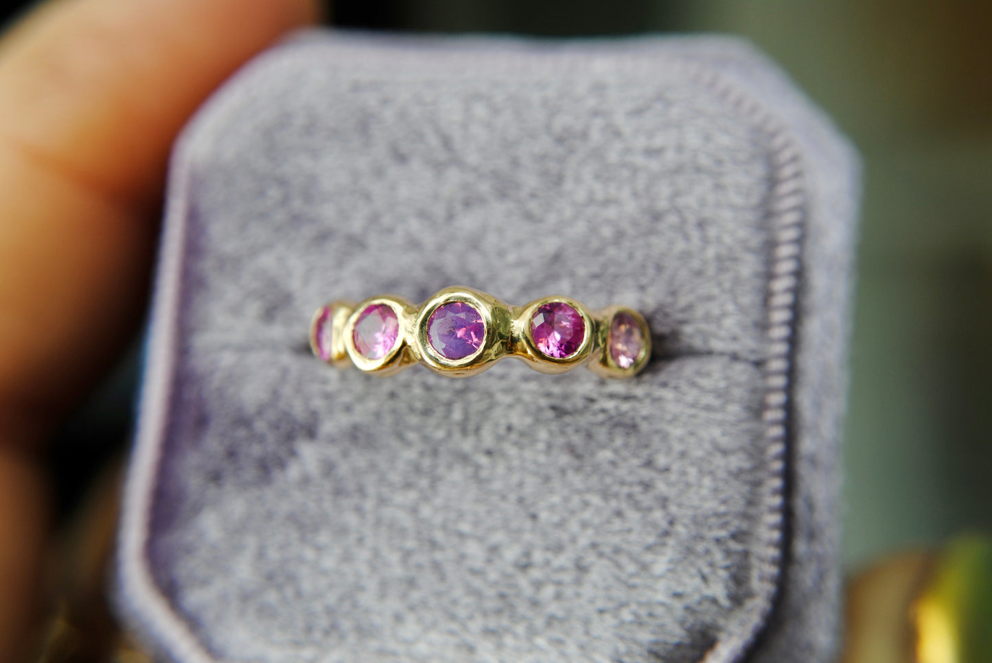 SPLENDOR - OPALESCENT PINK SAPPHIRE RING