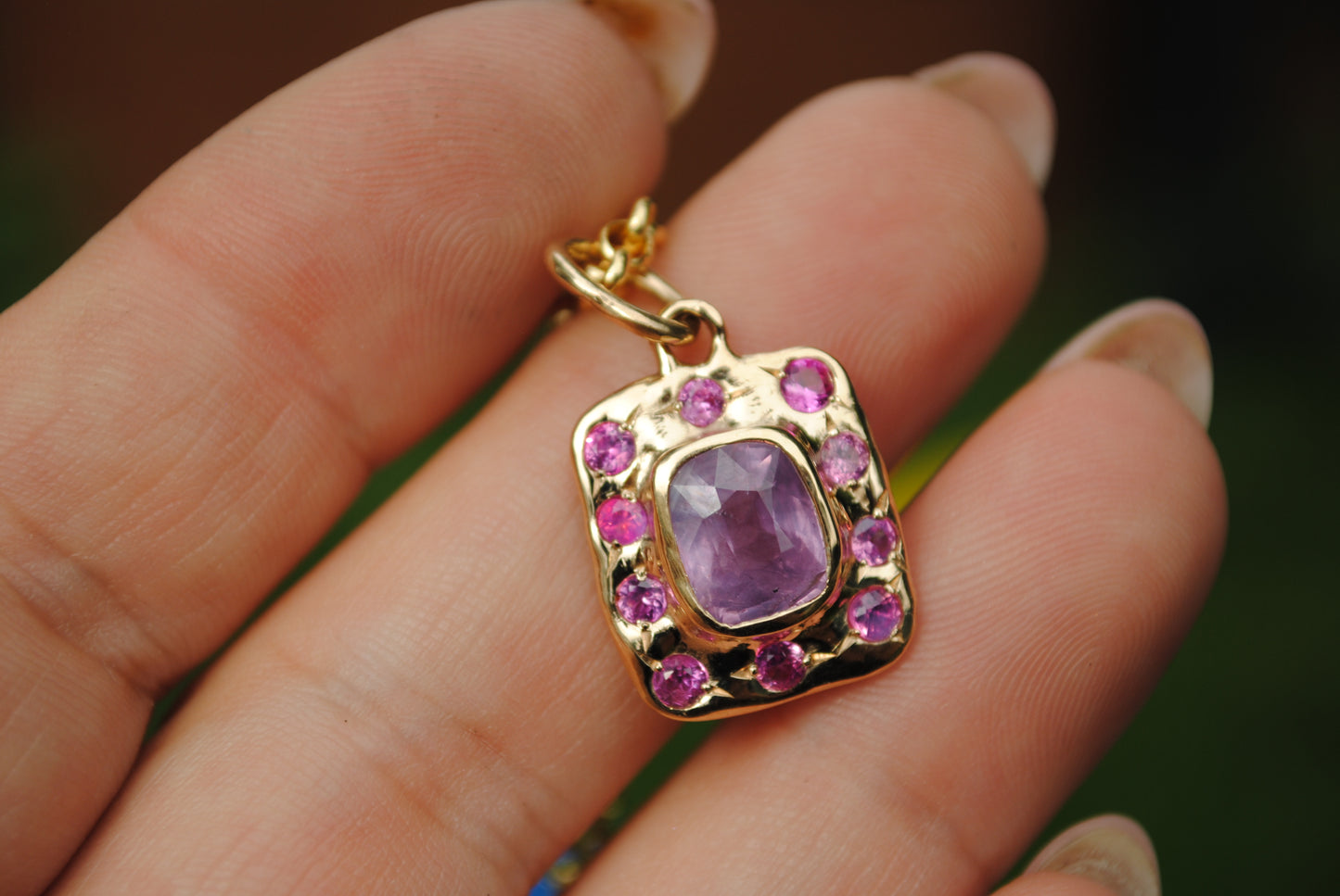 Empress Charm, 3.05 carat opalescent pink sapphire