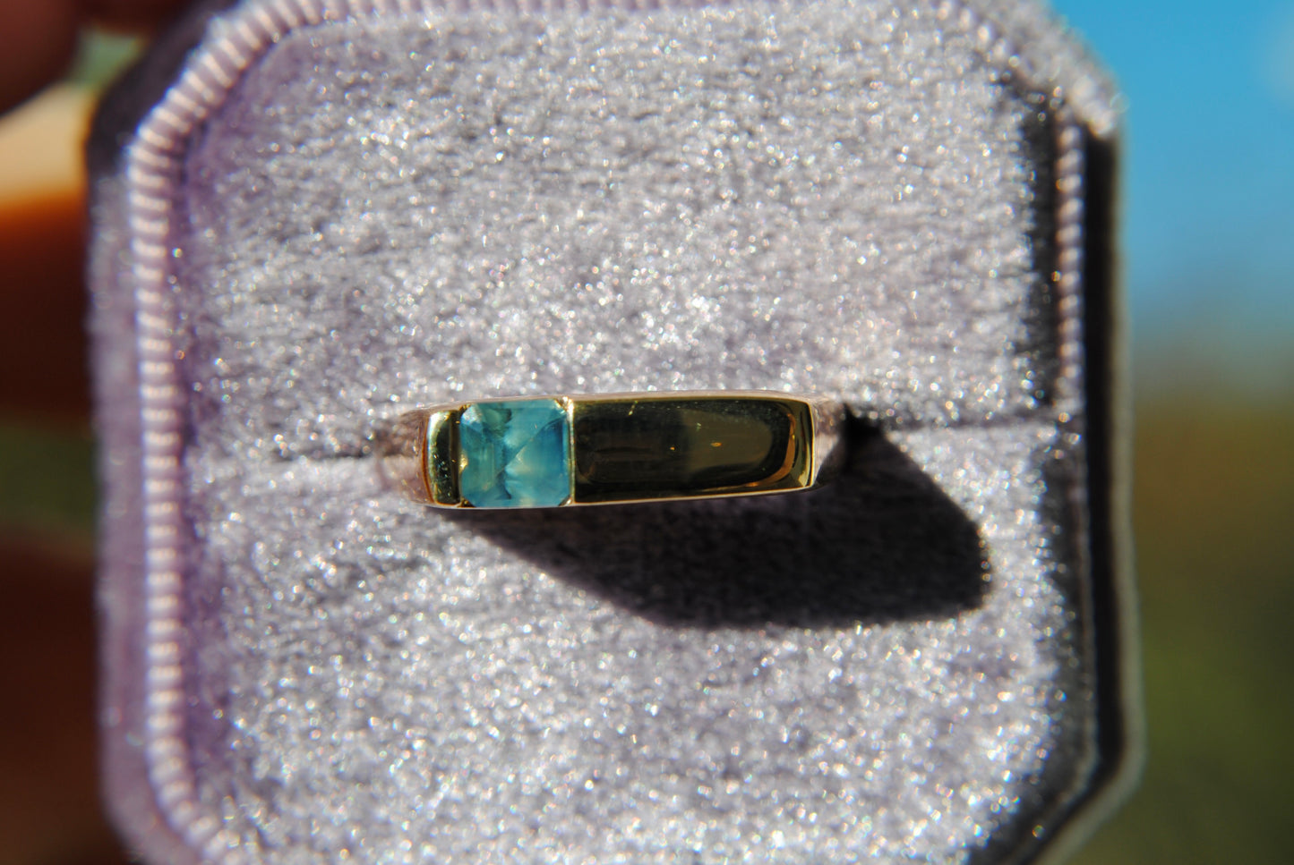 Sele Signet + Opalescent Sapphire