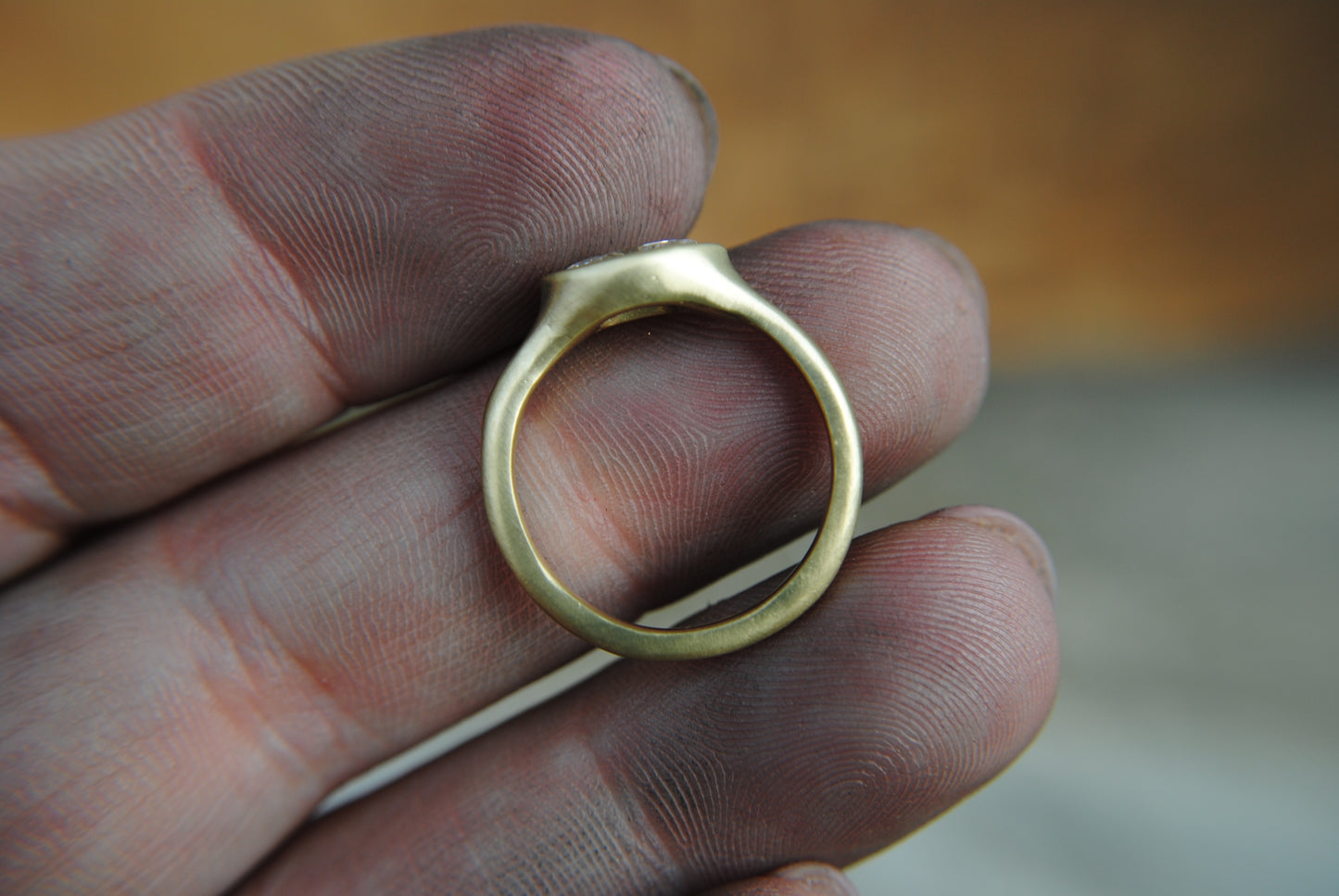 east west moval diamond ring
