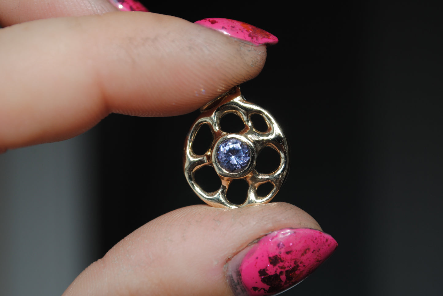 rooted charm - lavender spinel