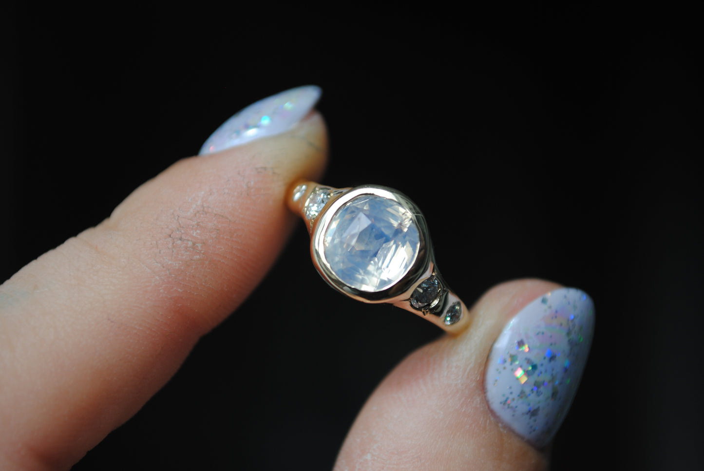 Moonlight Sapphire Ring