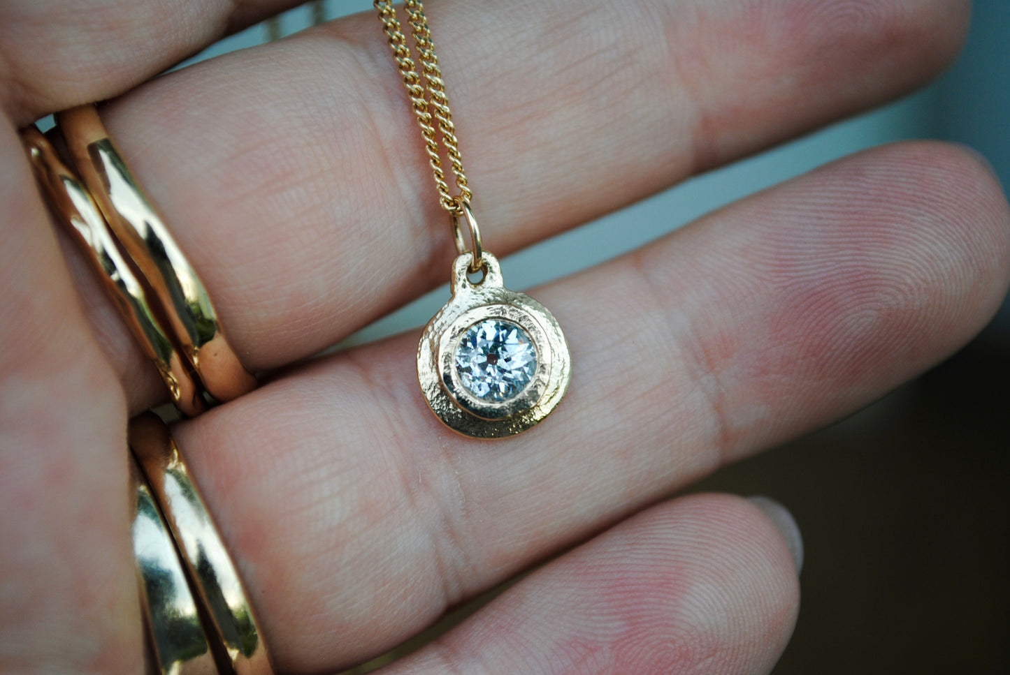 relic charm - old european diamonds