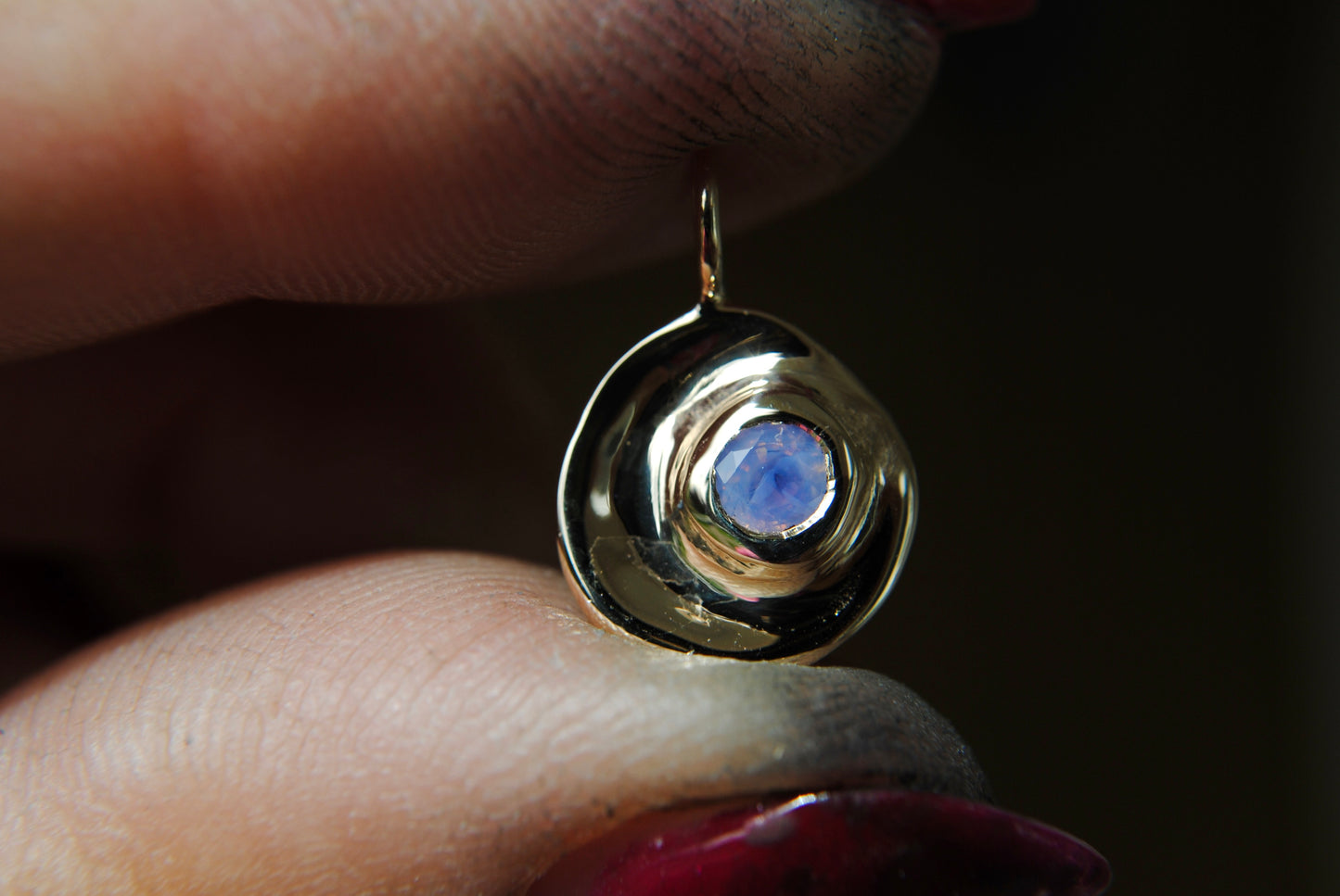 RISE CHARM - CHOOSE YOUR OWN GEMSTONE - 14K YELLOW GOLD