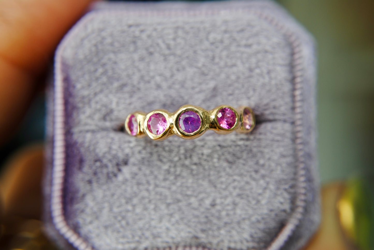 SPLENDOR - OPALESCENT PINK SAPPHIRE RING