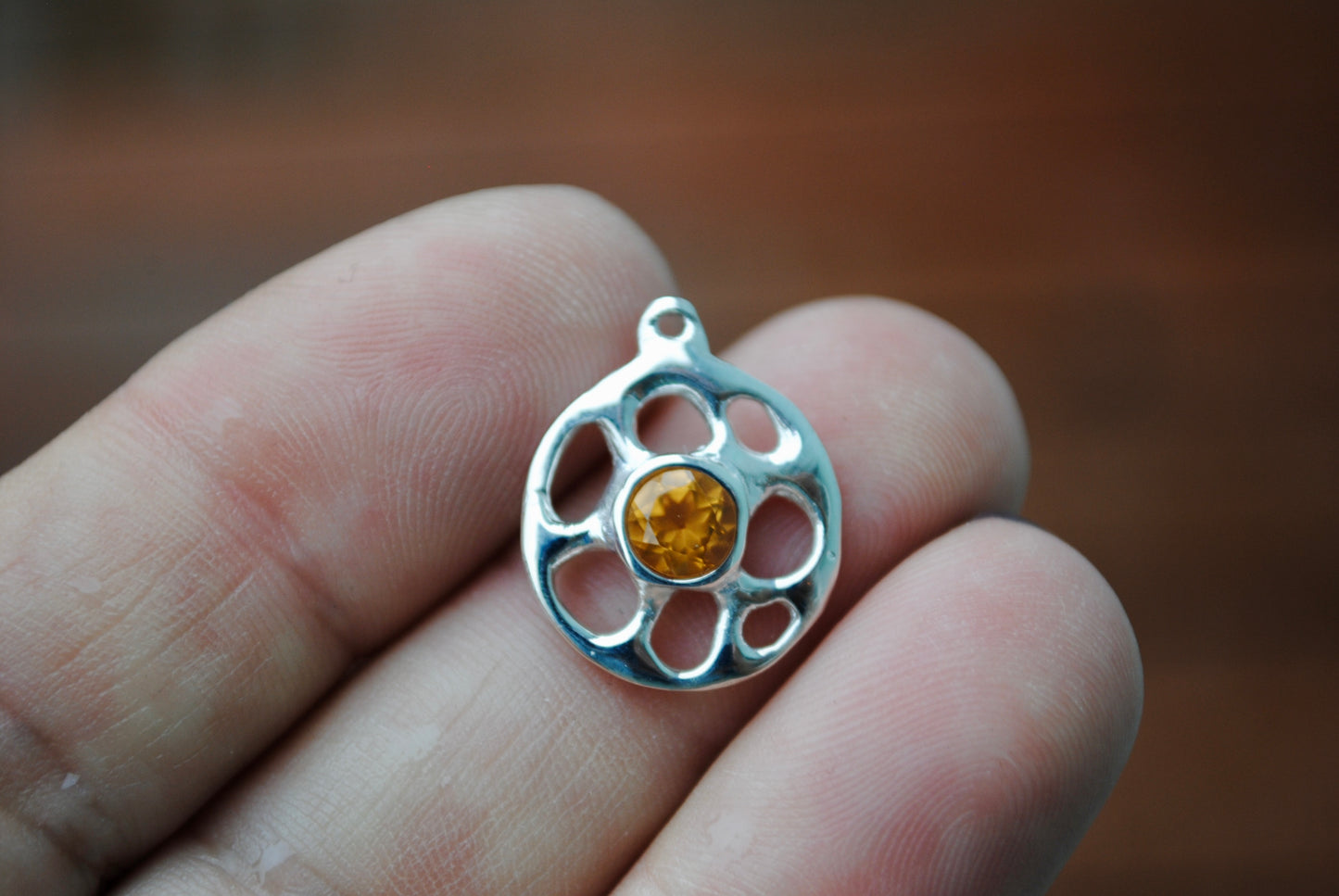 PREORDER - CHOOSE YOUR OWN GEM - ROOTED CHARM SILVER