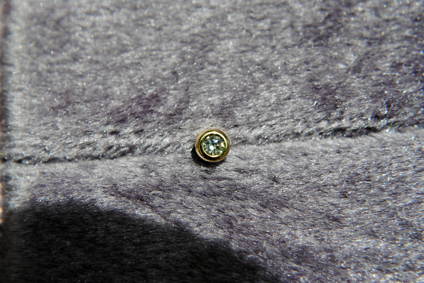 DIAMOND BEZEL STUD - FLAT BACK