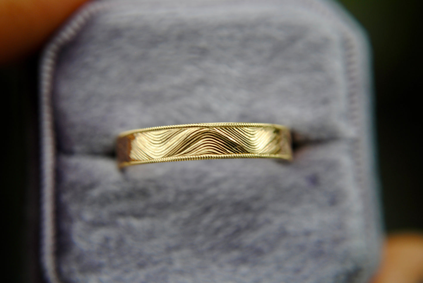 Wavy Engraved Band