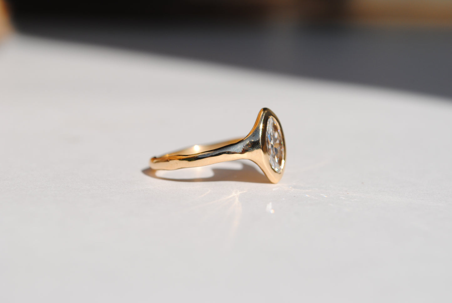 Reclaimed Marquis Diamond Ring