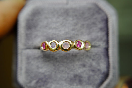 Splendor - Opalescent Pink + Purple Sapphires