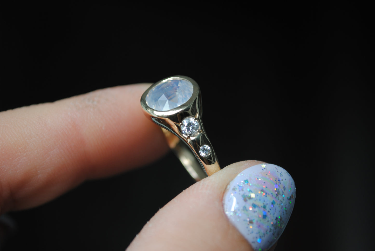 Moonlight Sapphire Ring