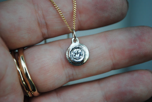 relic charm - old european diamond