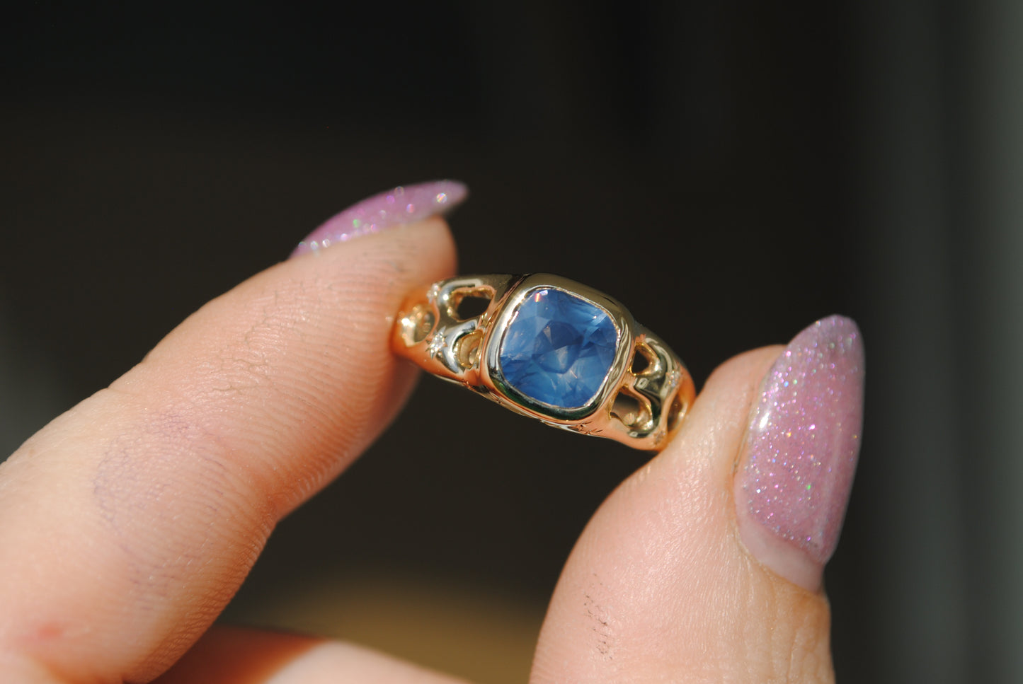 CELESTIAL MAZEY RING - ONE OF A KIND - 2 CT SPINEL