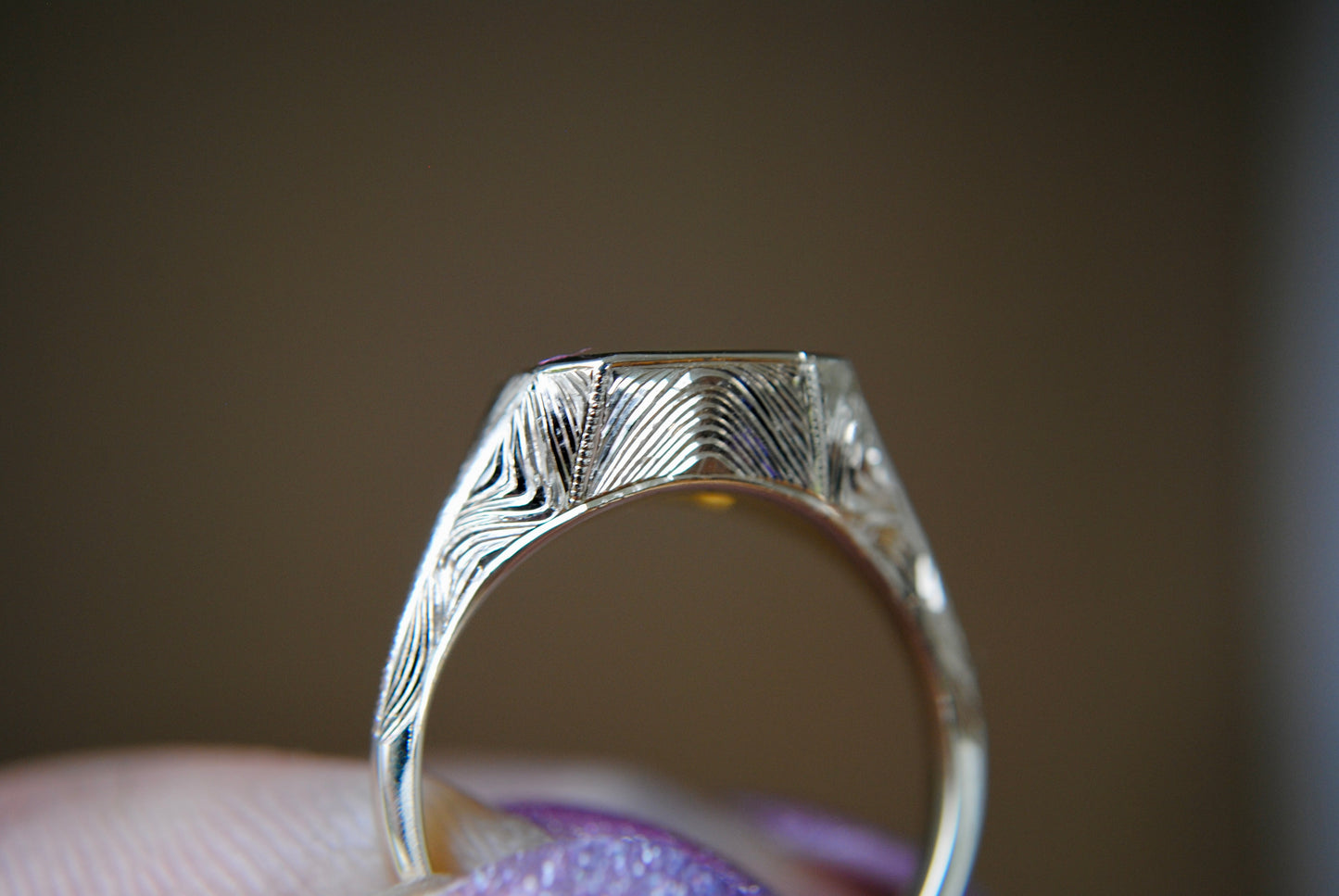 Engraved Siggy - 2.52 carat Opalescent Chrysoberyl