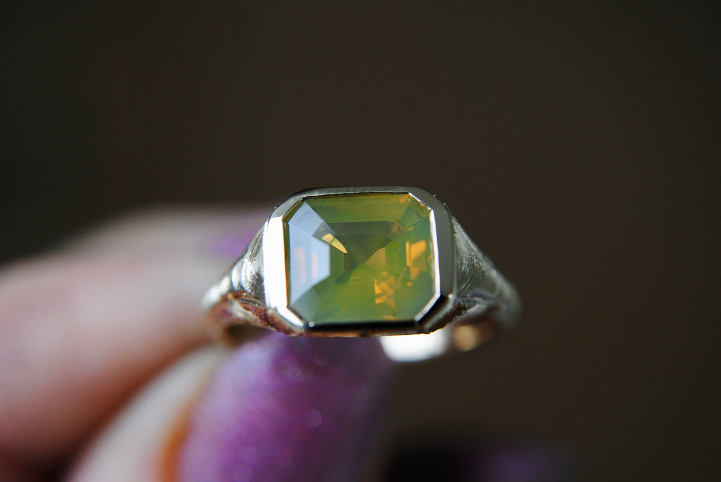 Engraved Siggy - 2.52 carat Opalescent Chrysoberyl