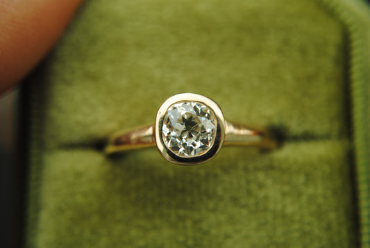 .94 carat GIA Old Mine Cut Diamond Solitaire Ring