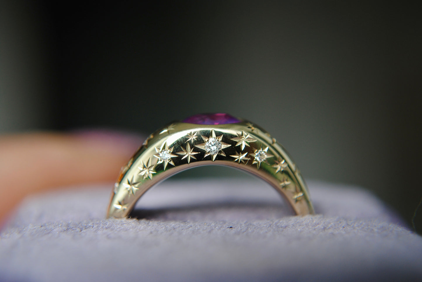 CELESTIAL BOMBE RING - ONE OF A KIND - 1 CT